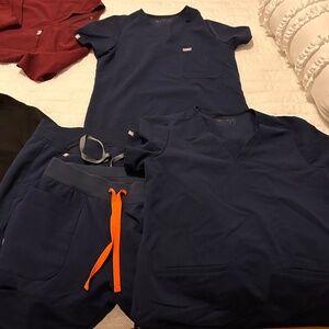 Navy scrubs bundle